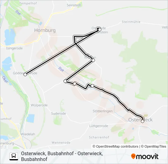 AST 1 Bus Line Map