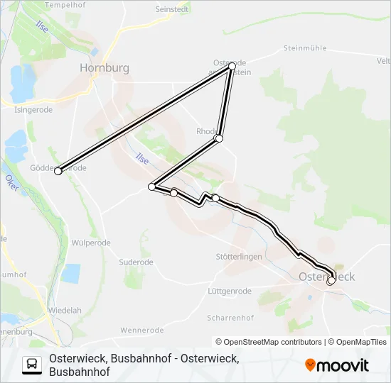 AST 1 Bus Line Map