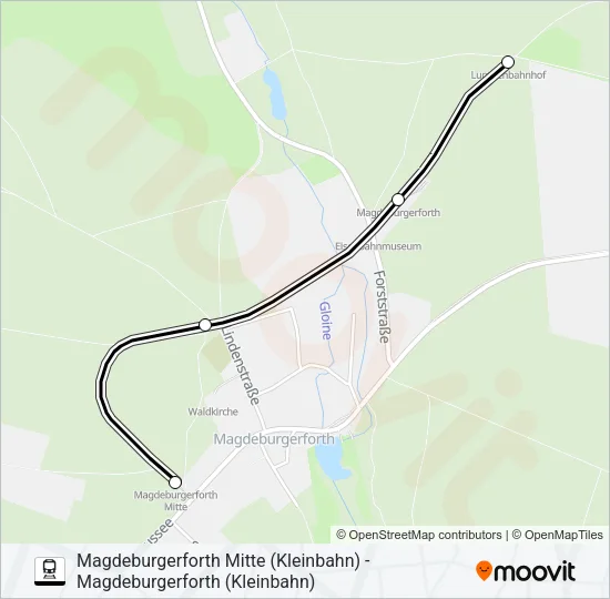 Поезд KJ1: карта маршрута