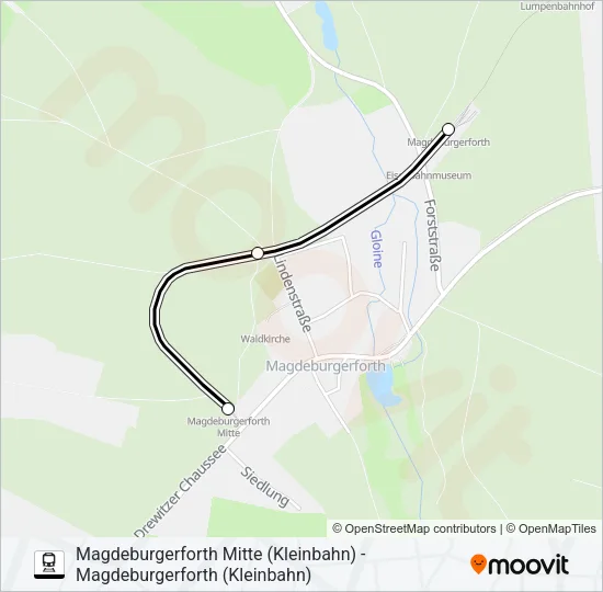 KJ1 Train Line Map