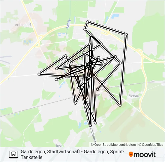 2 Bus Line Map
