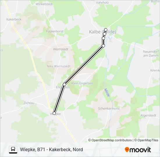 100 Bus Line Map