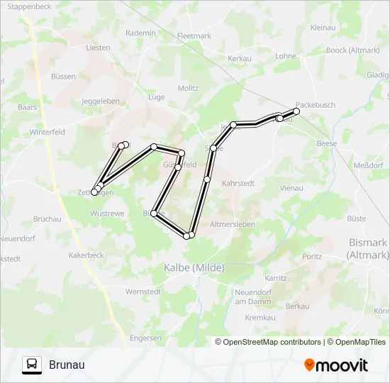 103 Bus Line Map