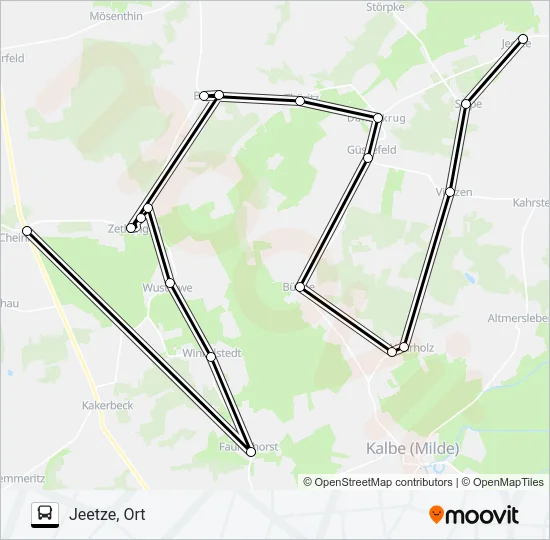 103 Bus Line Map