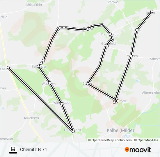 103 Bus Line Map