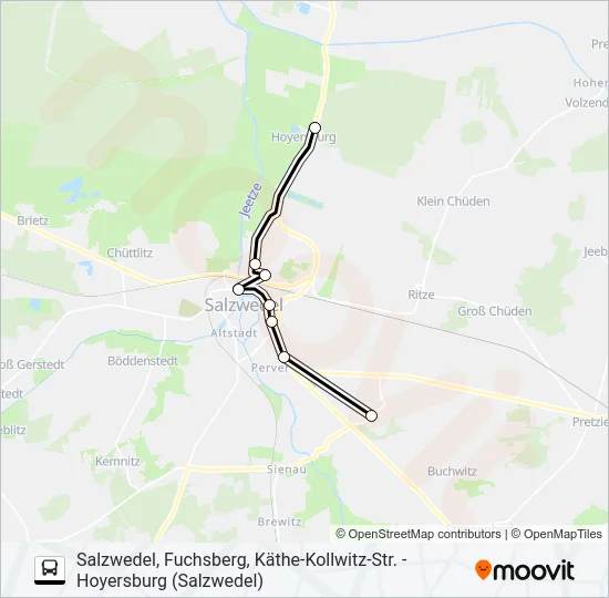 211 Bus Line Map