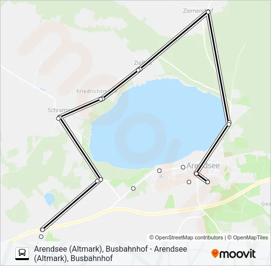 213 Bus Line Map