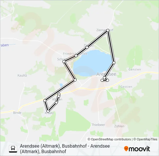 213 Bus Line Map
