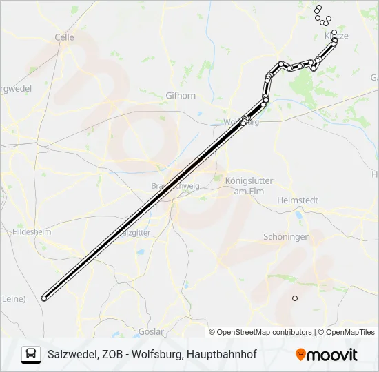 300 Bus Line Map