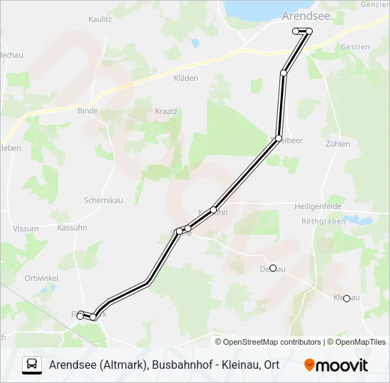 512 Bus Line Map