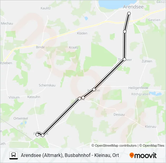512 Bus Line Map