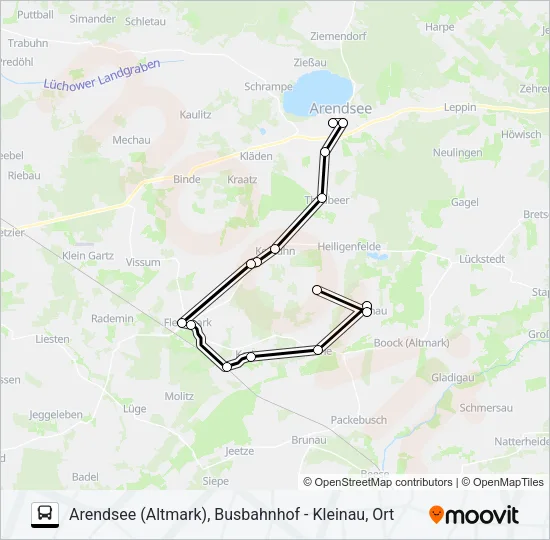512 Bus Line Map
