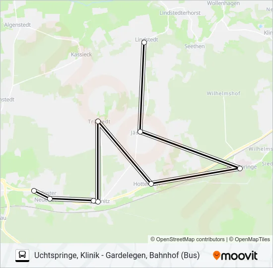 601 Bus Line Map