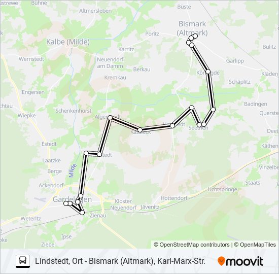 610 bus Line Map