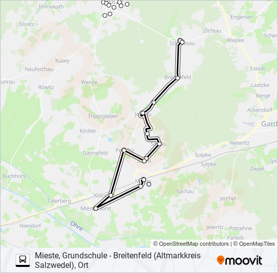 702 bus Line Map