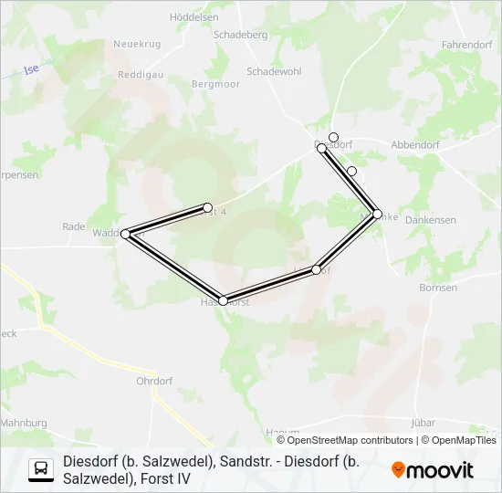 813 Bus Line Map
