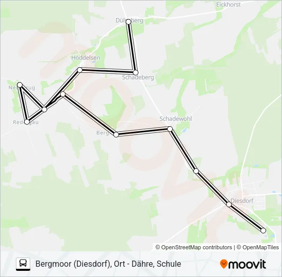 814 Bus Line Map