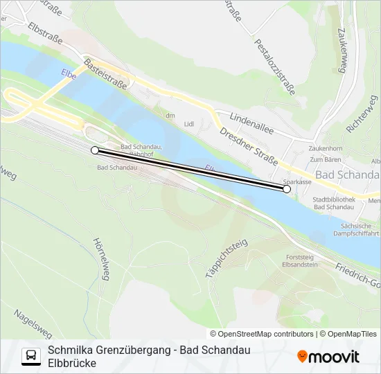 S1 Bus Line Map