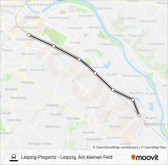 Автобус S1: карта маршрута