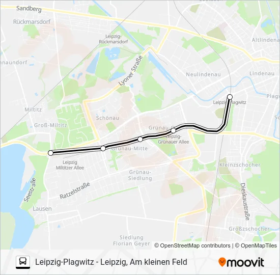 Автобус S1: карта маршрута