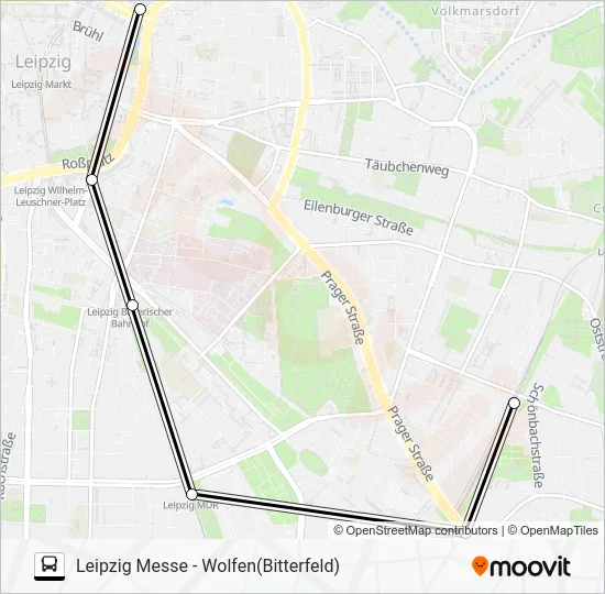 Автобус S2: карта маршрута