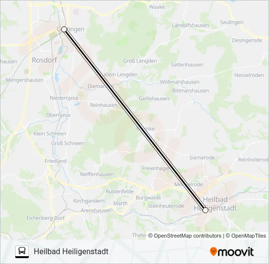 RE1 Bus Line Map