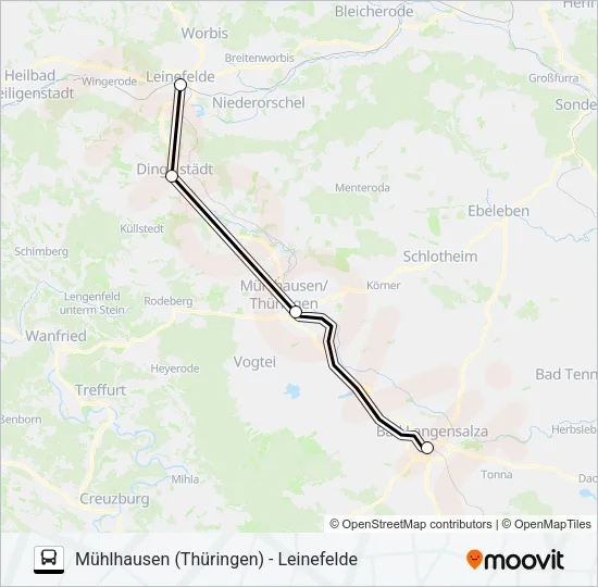 RE2 Bus Line Map