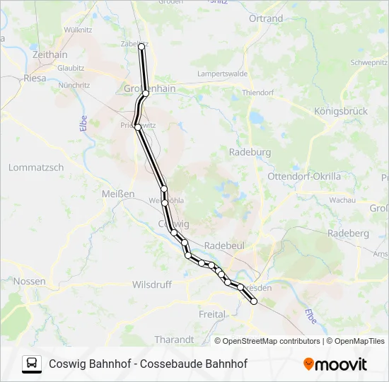 Автобус RB31: карта маршрута