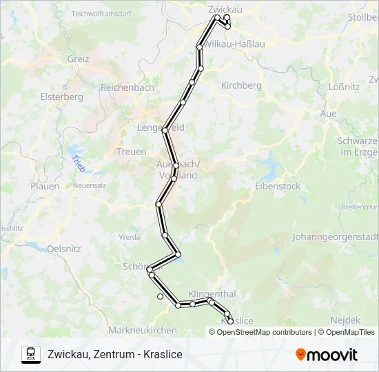 RB1 Train Line Map