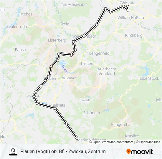 RB2 Train Line Map