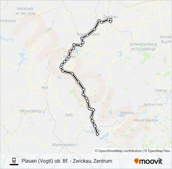 RB2 Train Line Map