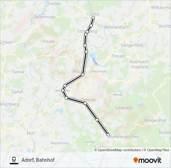 RB4 Train Line Map