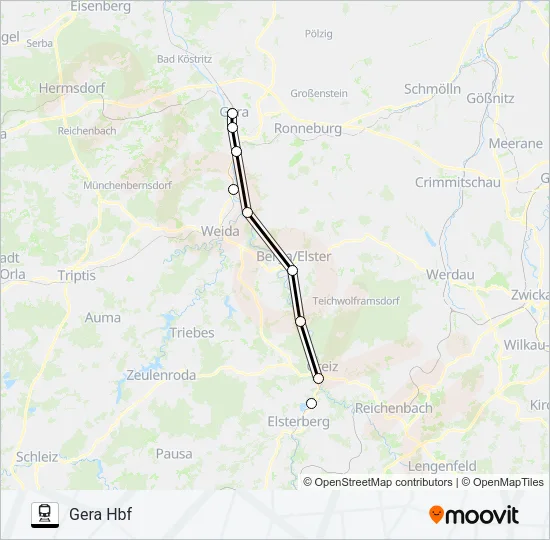 RB4 Train Line Map