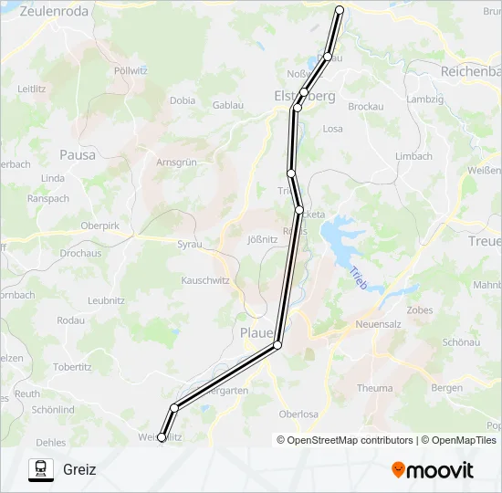 RB4 Train Line Map