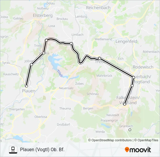 RB5 Train Line Map