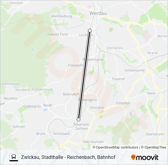 RB2 Bus Line Map