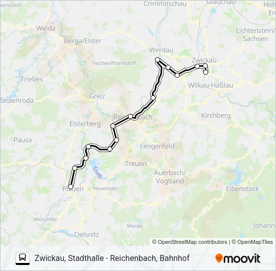 RB2 Bus Line Map