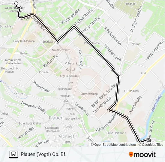 RB4 Bus Line Map