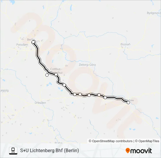 IRE Train Line Map
