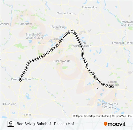 RE7 Train Line Map