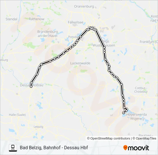 RE7 Train Line Map