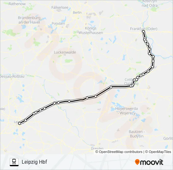 RE10 Train Line Map