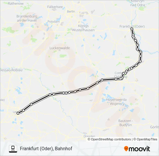 RE10 Train Line Map