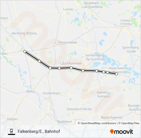 RE11 Train Line Map