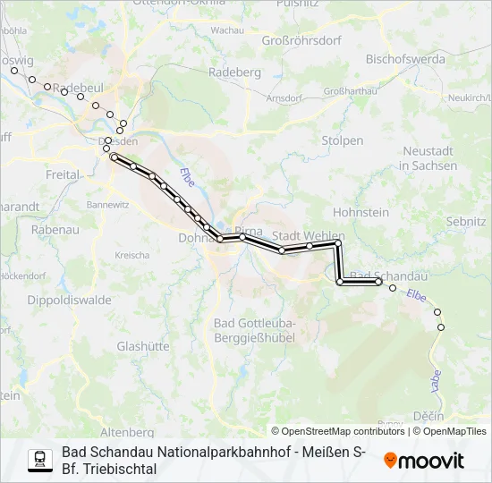 S1 Train Line Map