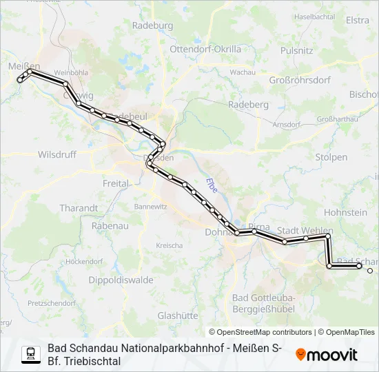 S1 Train Line Map
