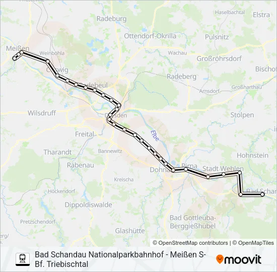 S1 Train Line Map