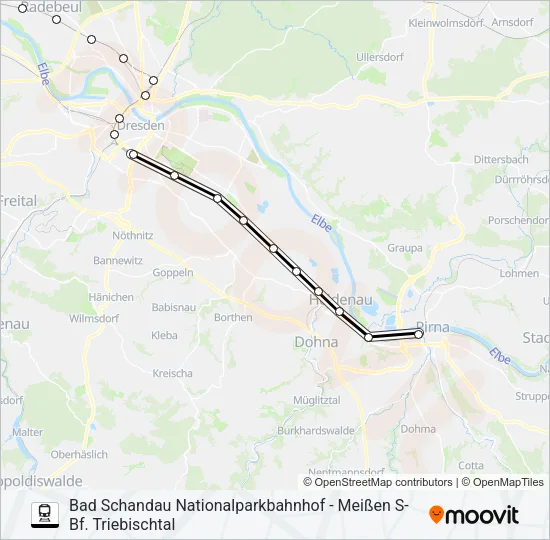 S1 Train Line Map