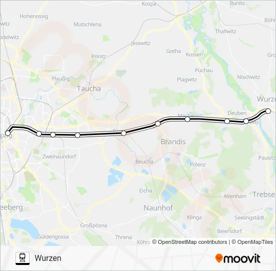 Поезд S3: карта маршрута