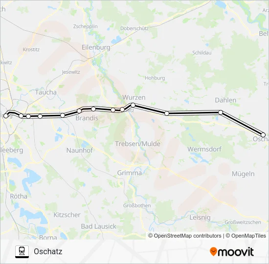 Поезд S3: карта маршрута